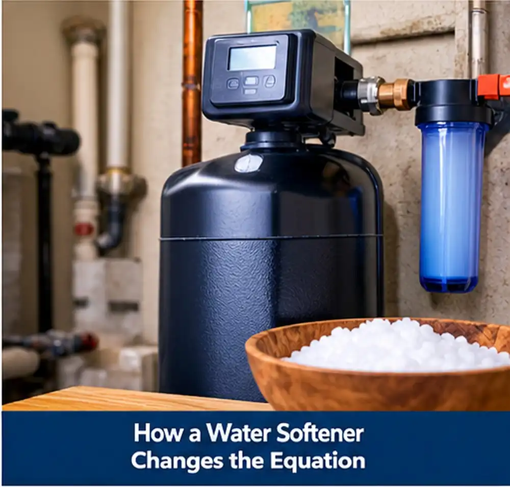 How a Water Softener Changes the Equation