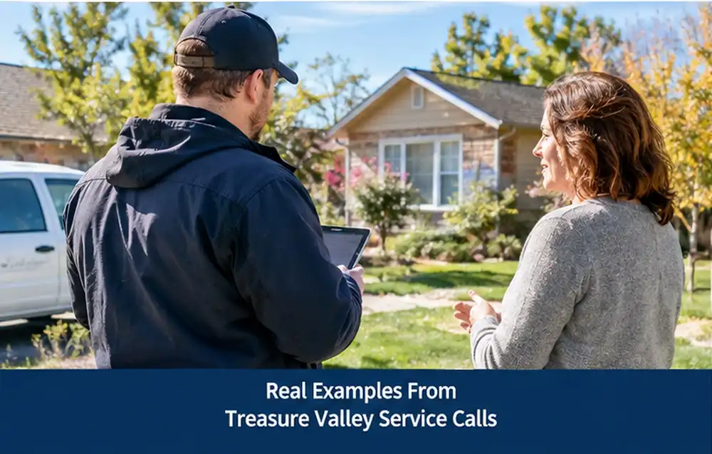 Real Examples From Treasure Valley Service Calls