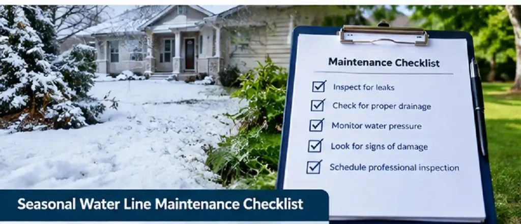 Seasonal Water Line Maintenance Checklist
